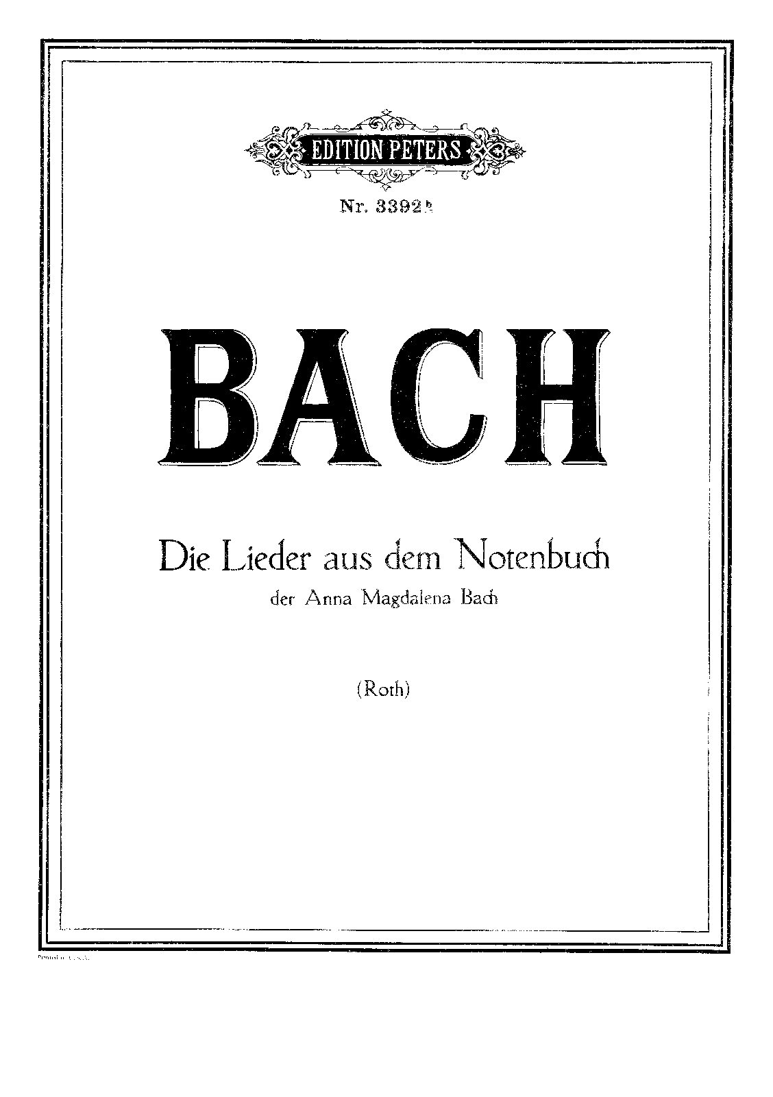 Notebooks for Anna Magdalena Bach