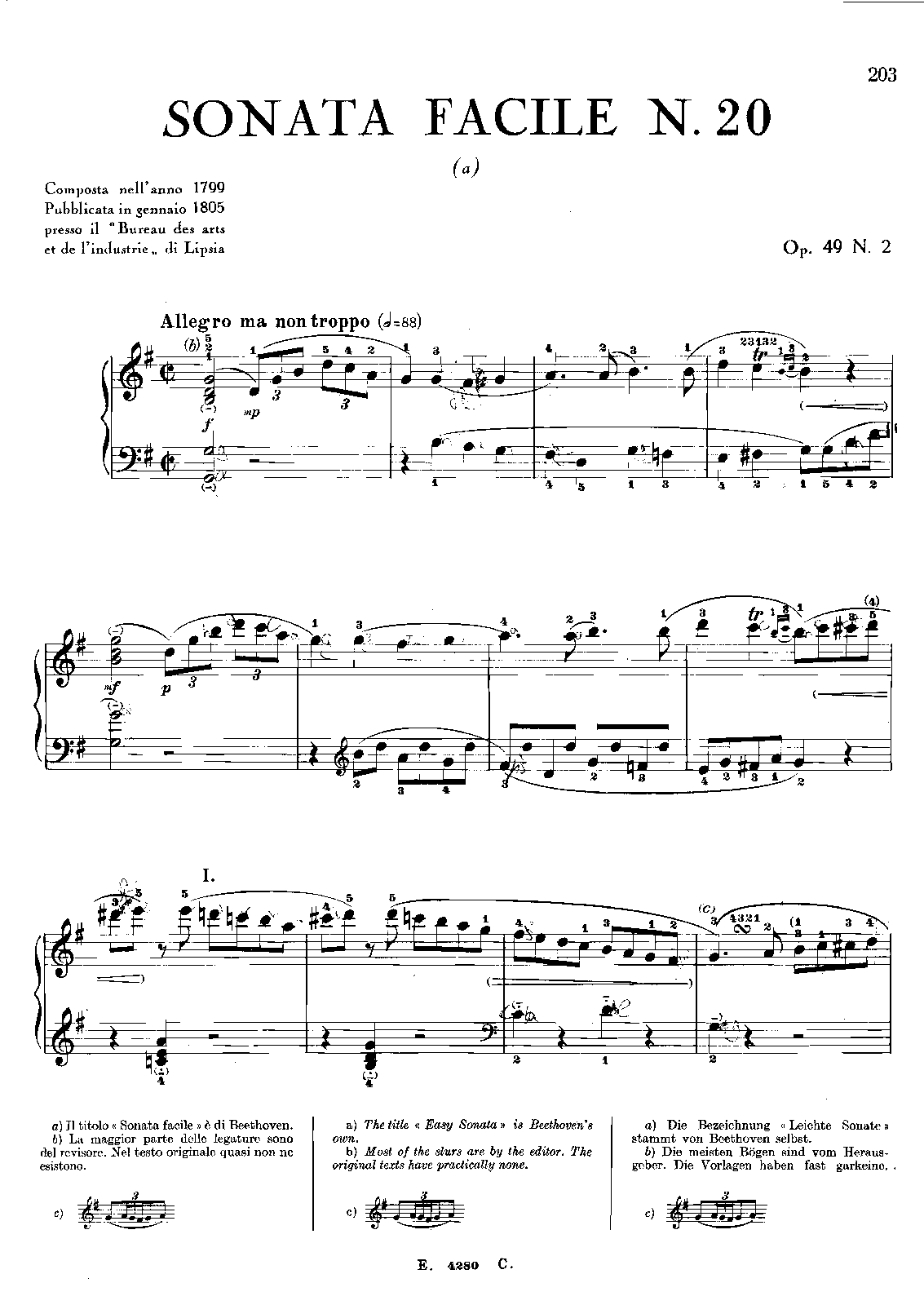 Piano Sonata No.20, Op.49 No.2