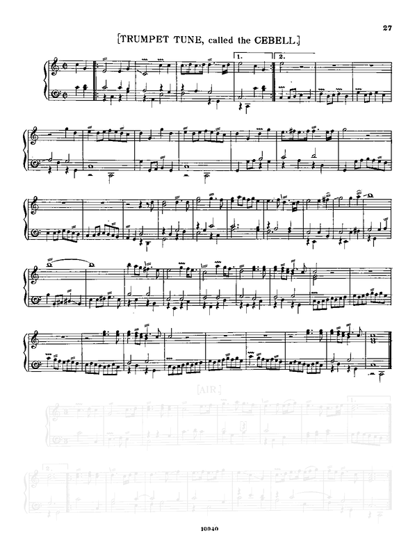 Trumpet Tune in C major, ZT 678