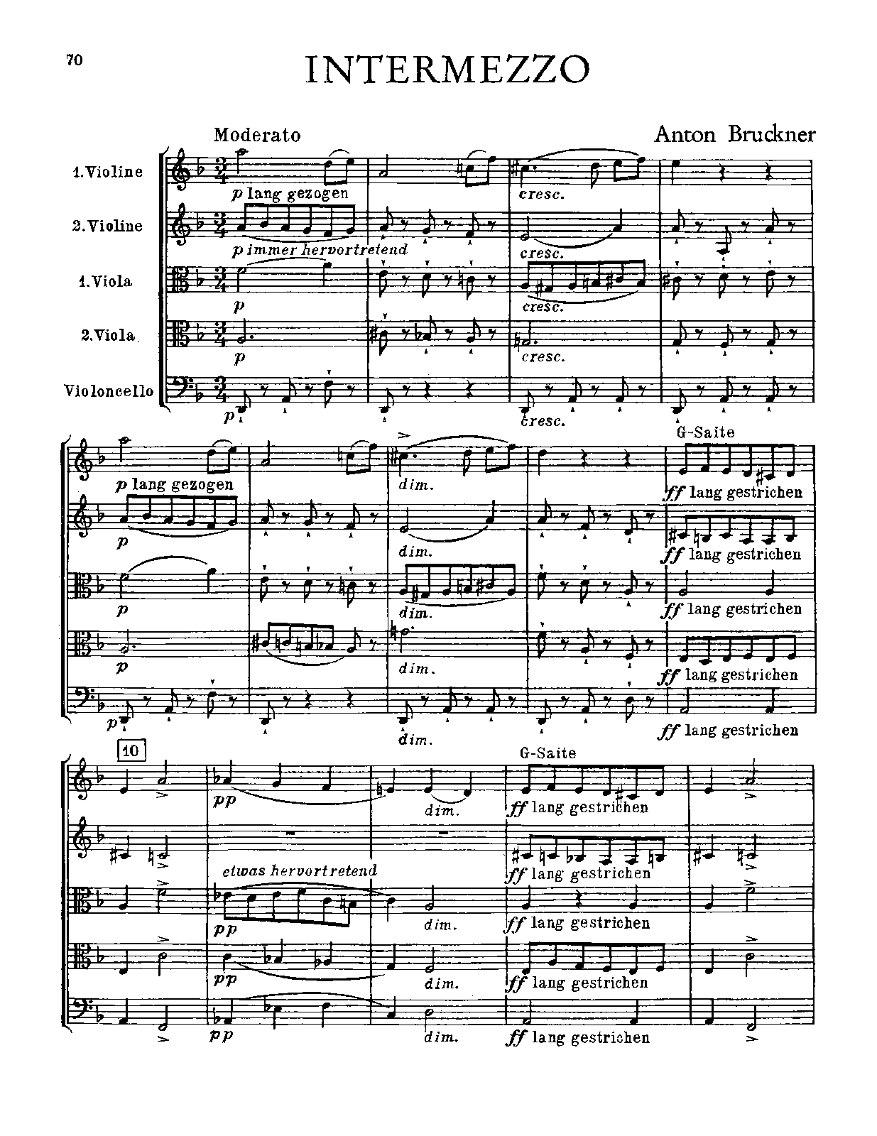 Intermezzo, WAB 113