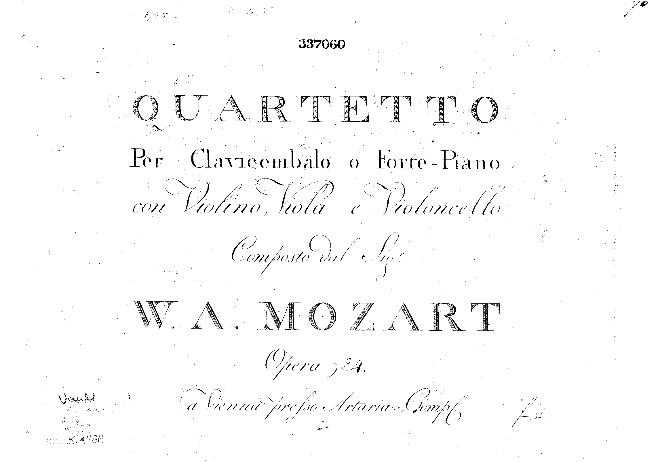 Piano Quartet in G minor, K.478