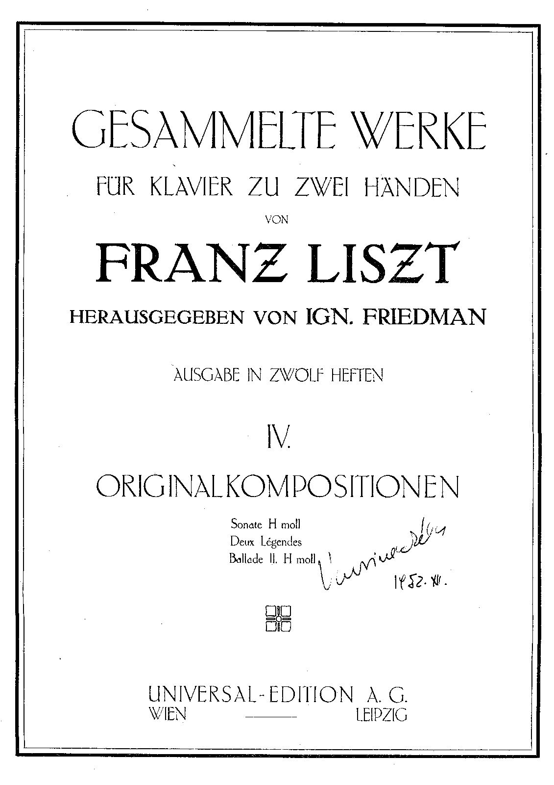 2 Légendes, S.175