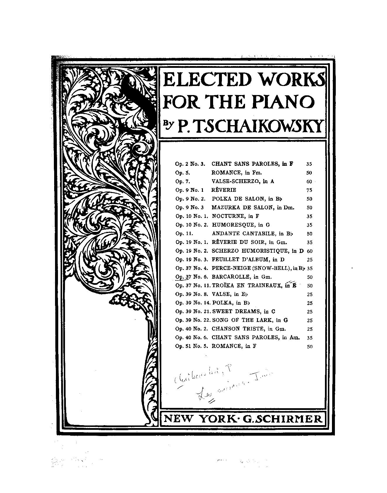 The Seasons, Op.37a