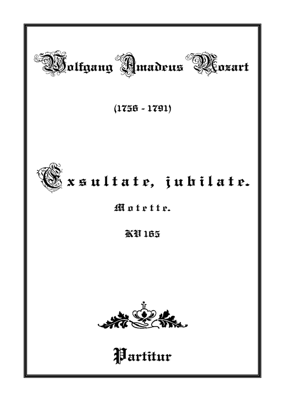 Exsultate, jubilate, K.165/158a