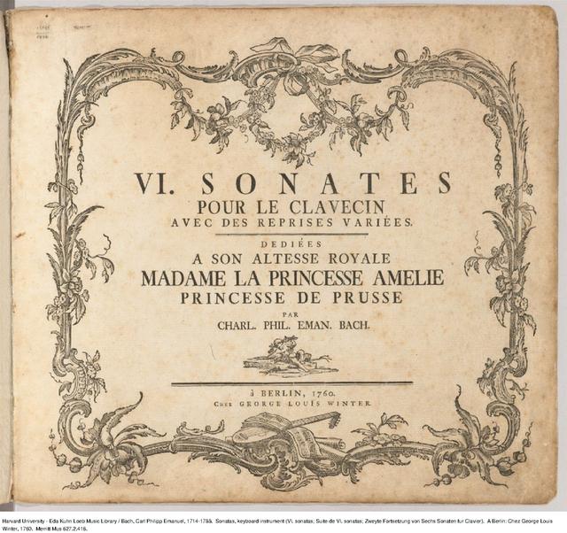 6 Keyboard Sonatas, Wq.50