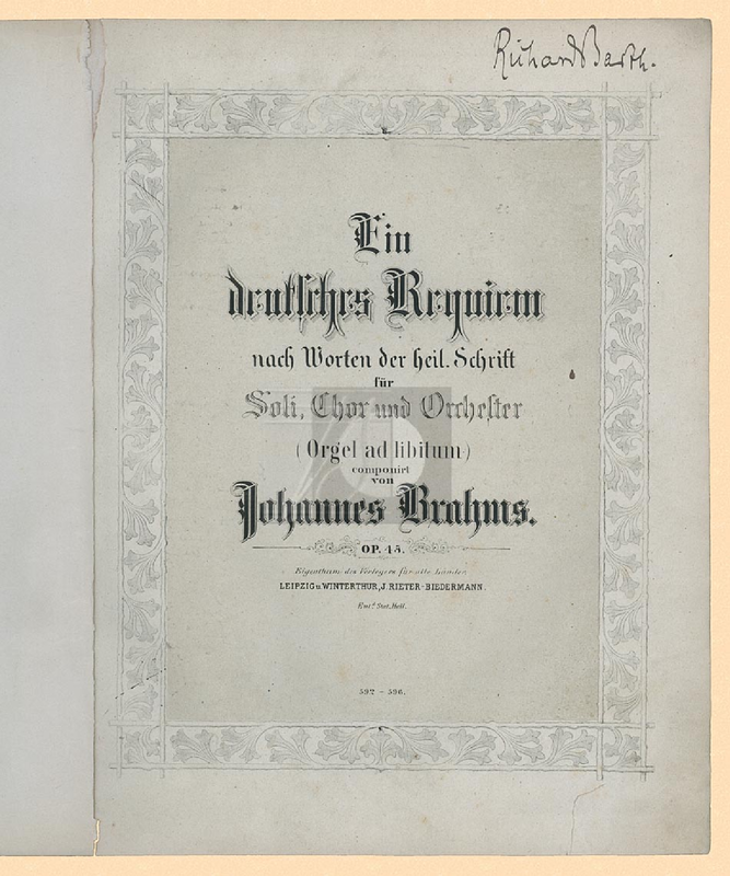 Ein deutsches Requiem, Op.45