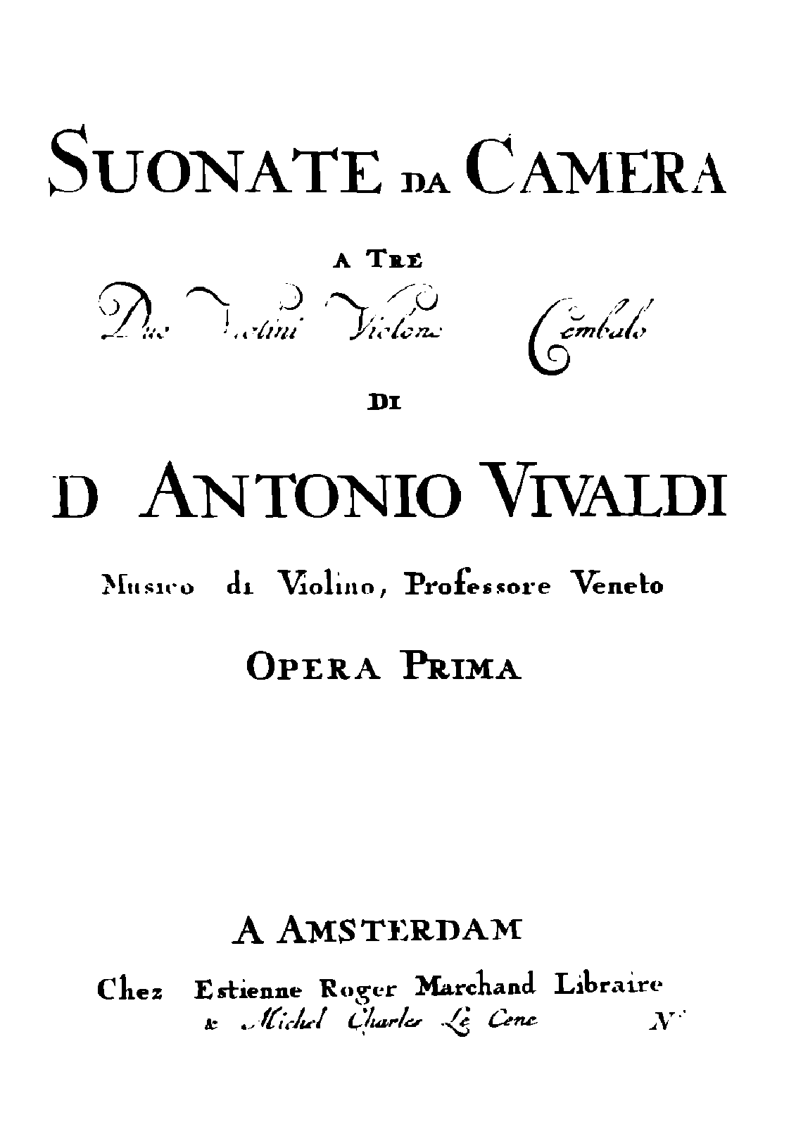 12 Trio Sonatas, Op.1