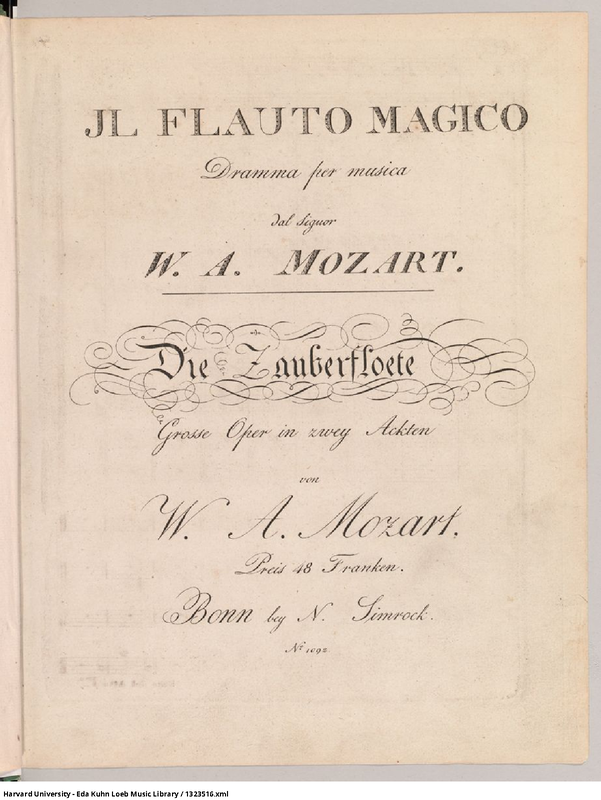 Die Zauberflöte, K.620