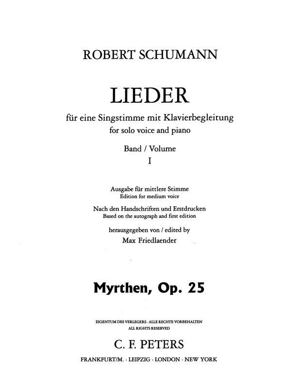 Myrthen, Op.25