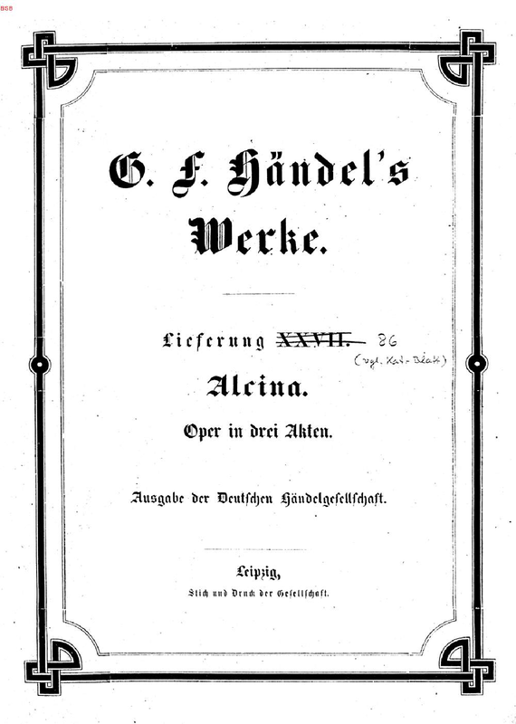 Alcina, HWV 34