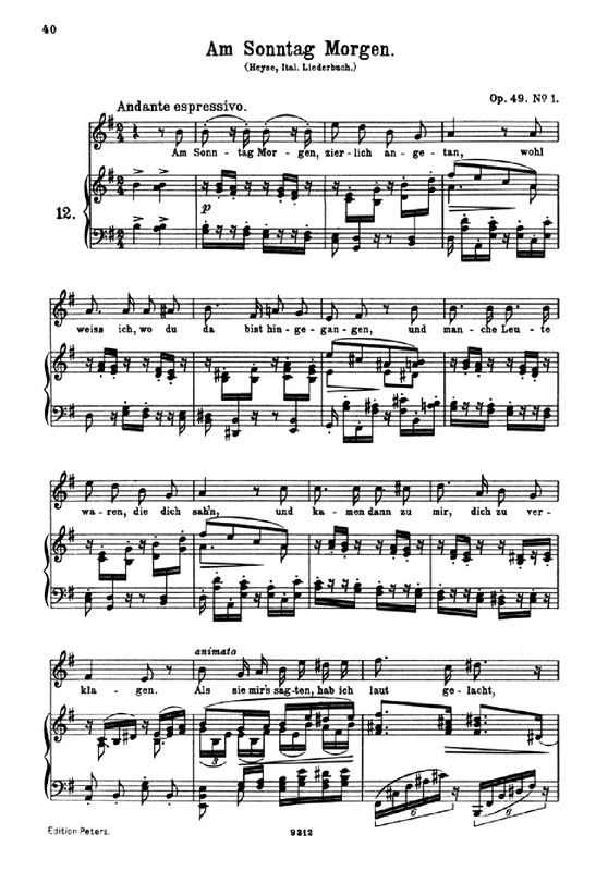 5 Lieder, Op.49
