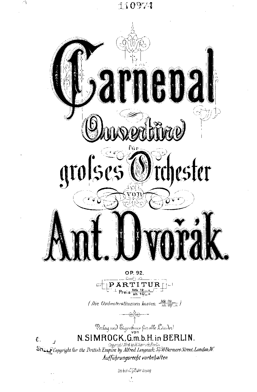 Carnival Overture, Op.92