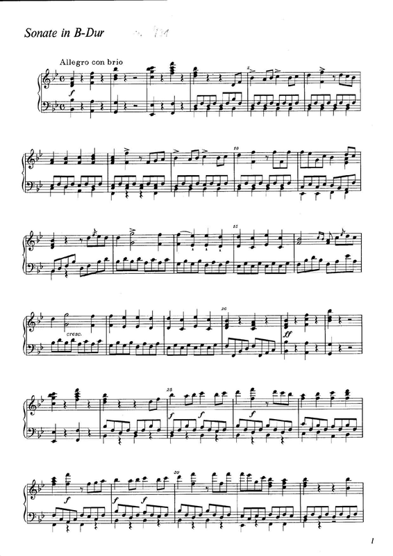 Piano Sonata in B-flat major, WWV 21