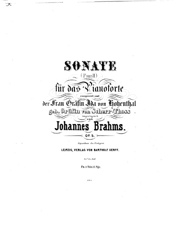 Piano Sonata No.3, Op.5