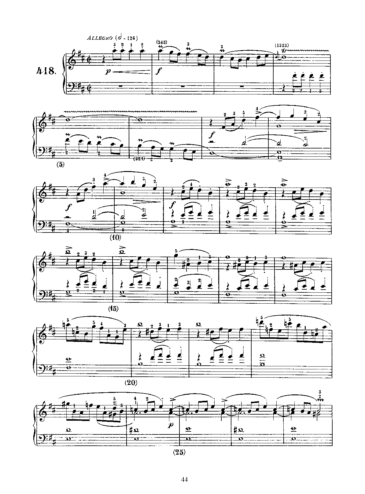 Keyboard Sonata in D major, K.443