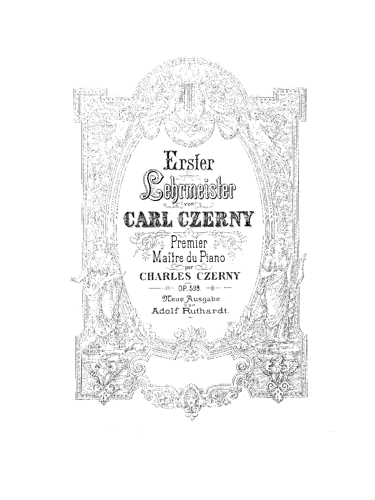 Erster Wiener Lehrmeister im Pianoforte-Spiel, Op.599