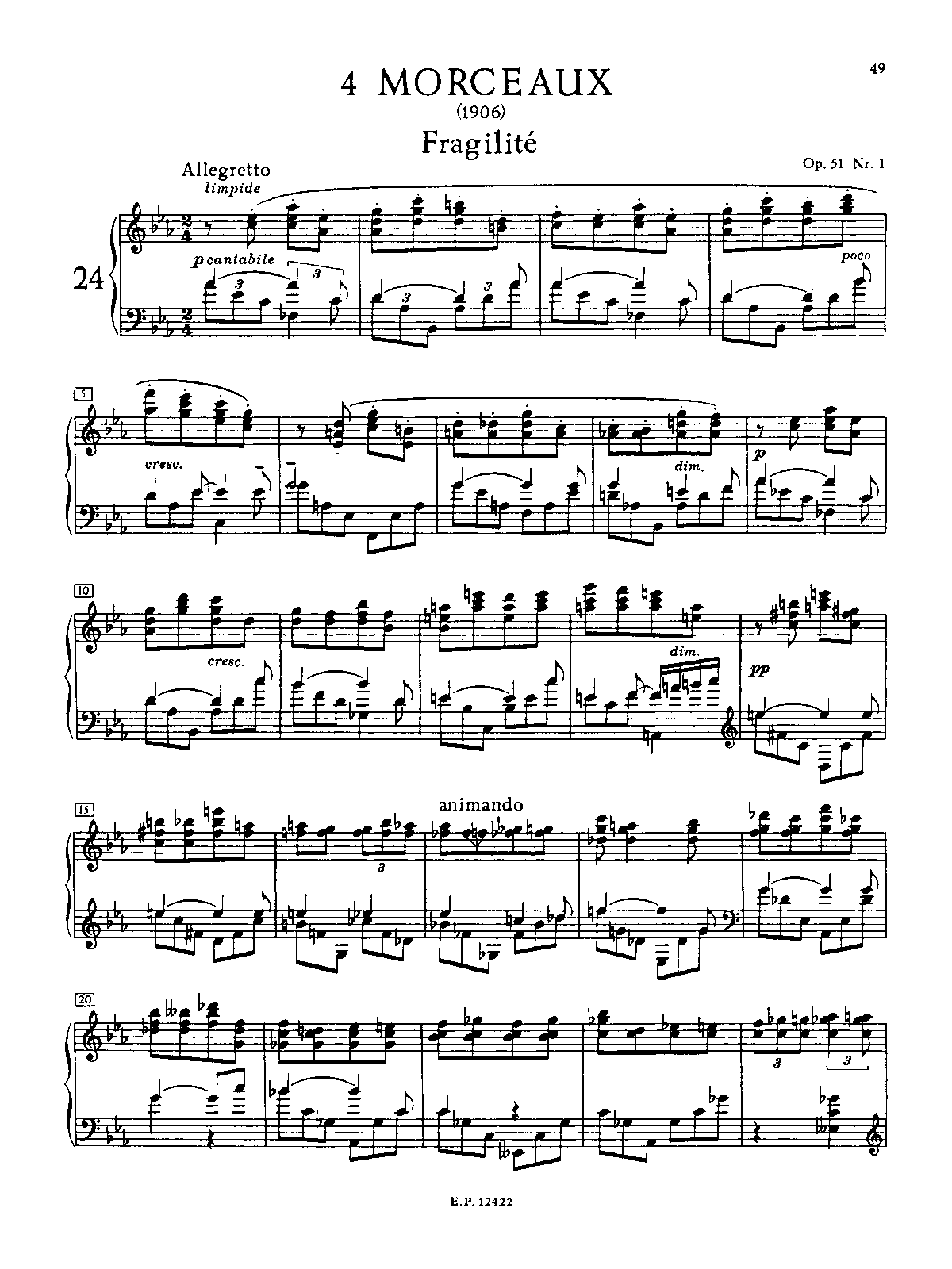 4 Pieces, Op.51