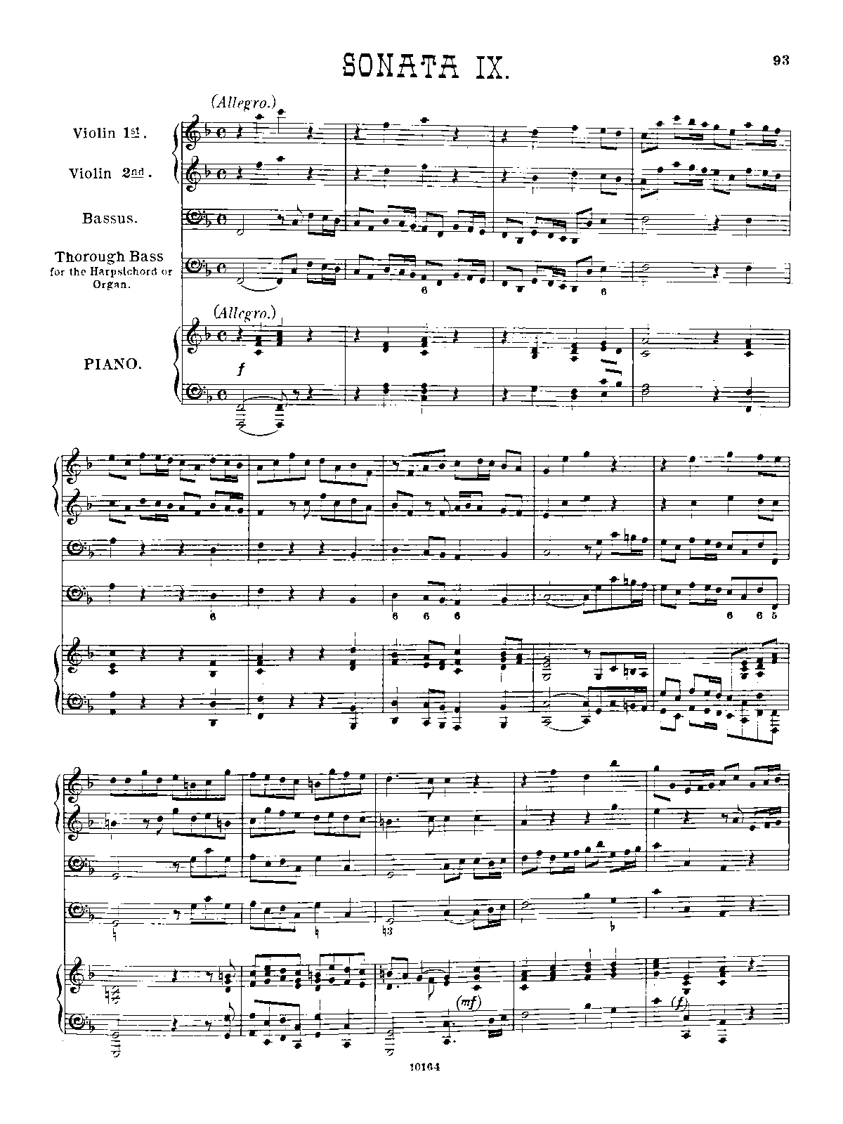 Sonata in F major 'Golden Sonata', Z.810