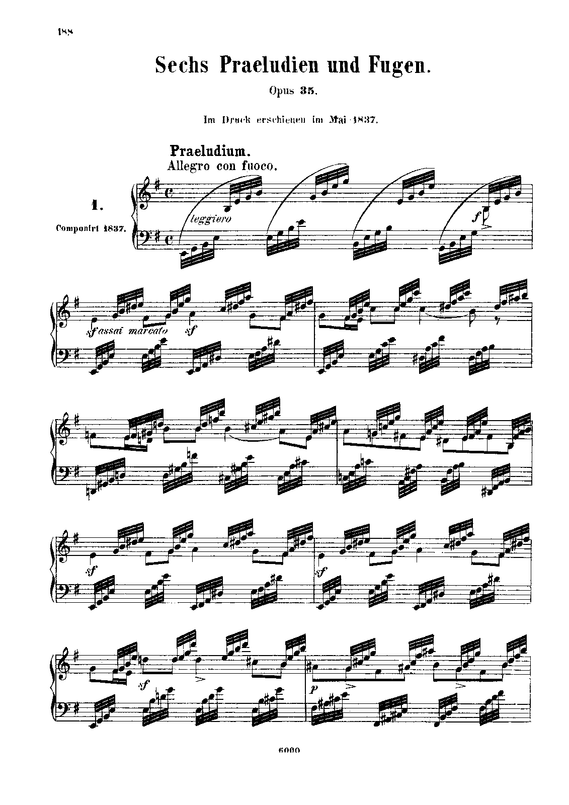 6 Preludes and Fugues, Op.35