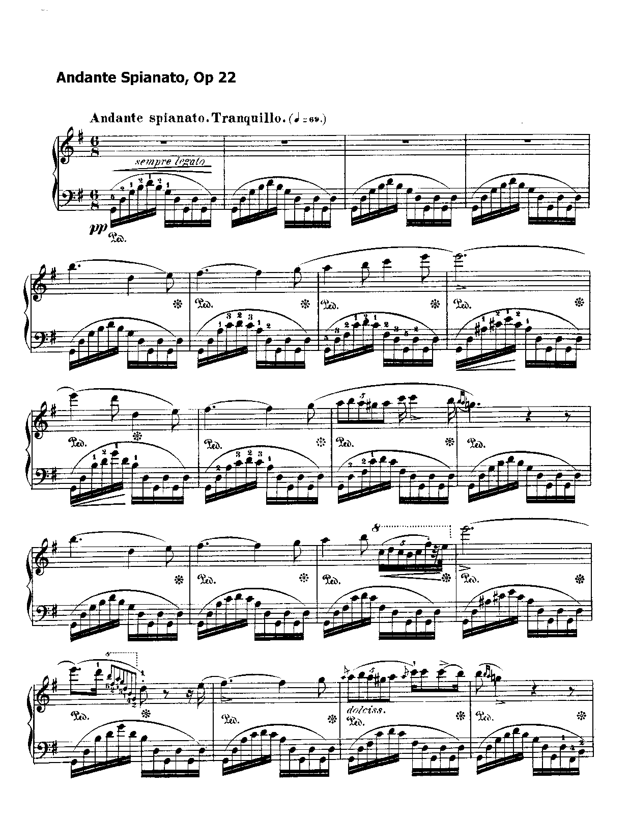 Andante spianato et Grande polonaise brillante, Op.22