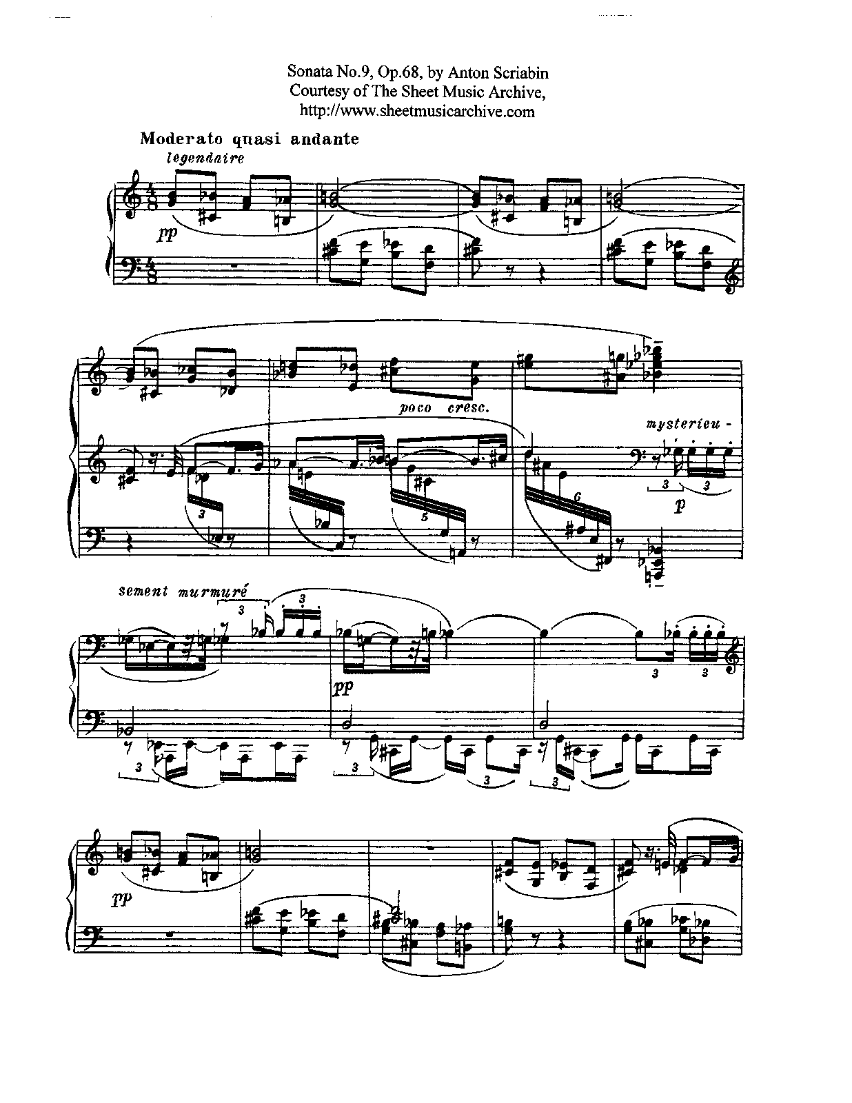 Piano Sonata No.9, Op.68