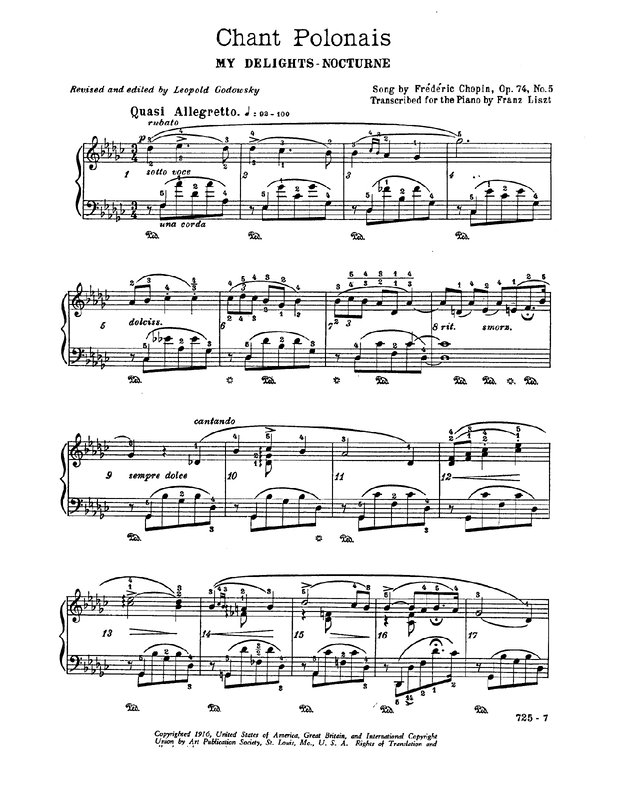 6 Polish Songs, S.480