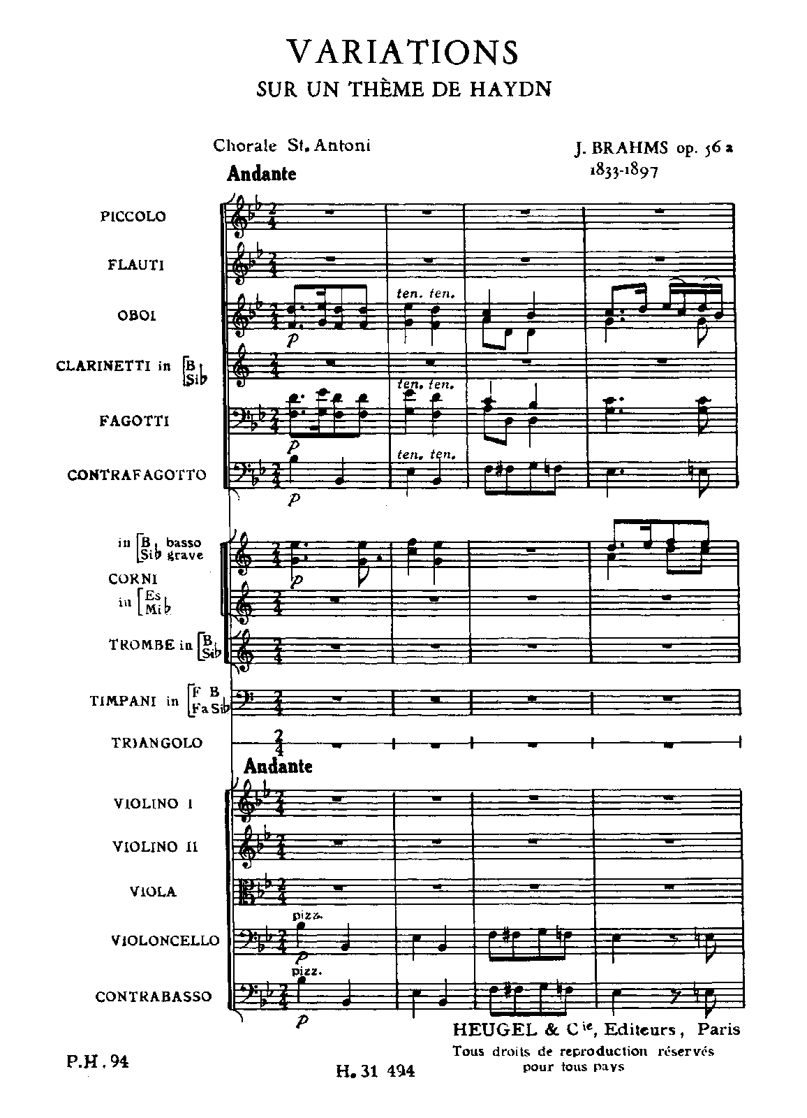 Variations on a Theme by Haydn, Op.56