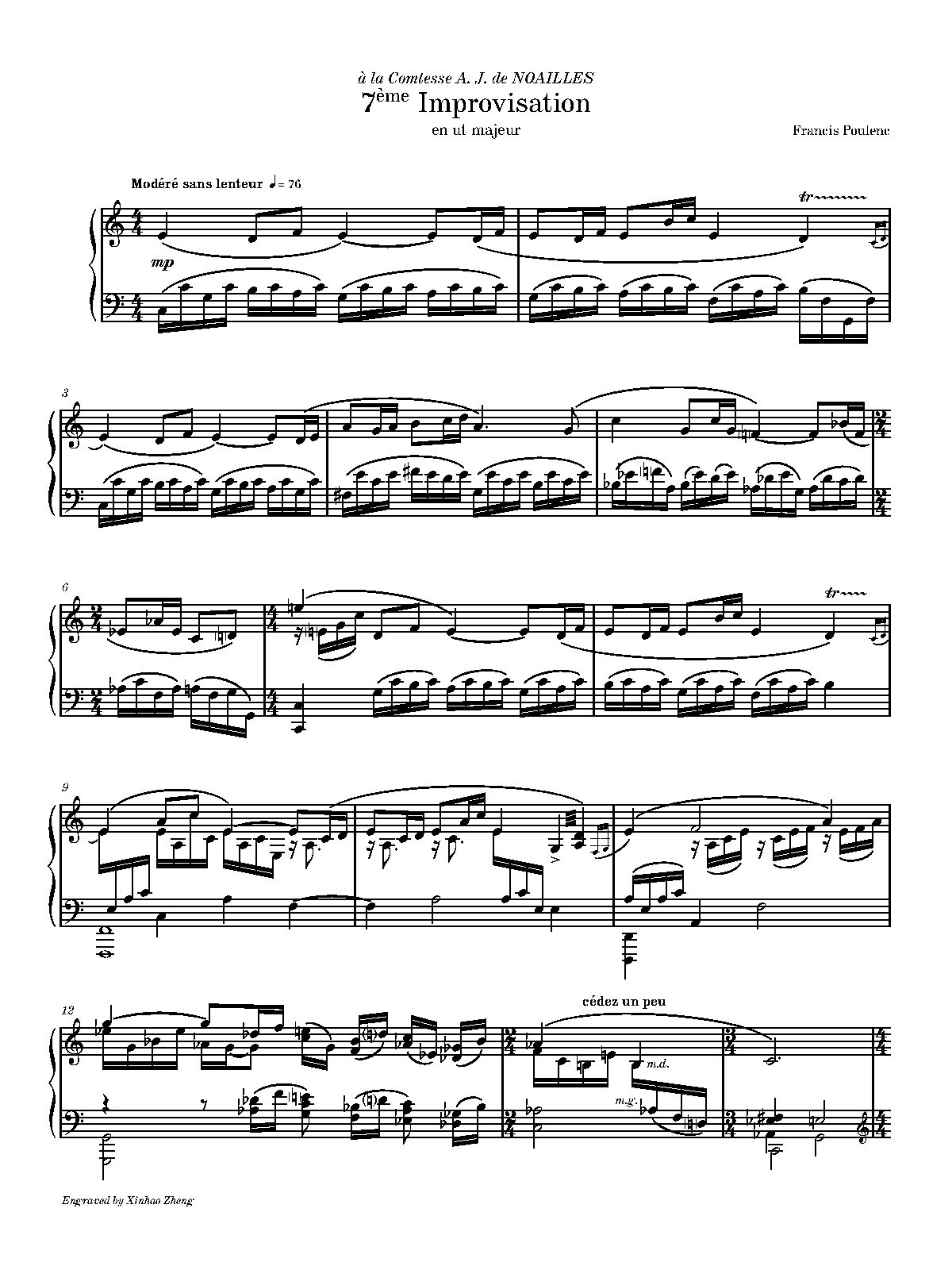 10 Improvisations, FP 63