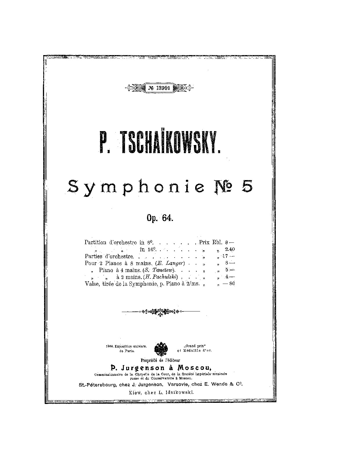 Symphony No.5, Op.64