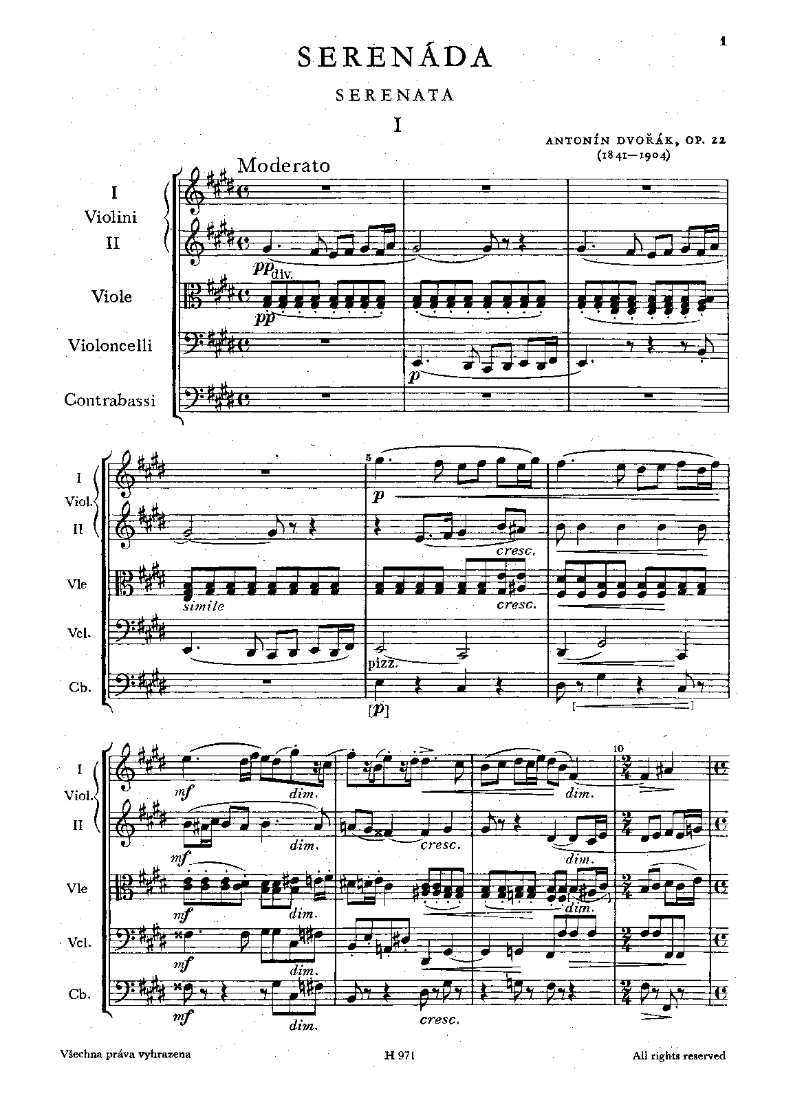 Serenade for Strings, Op.22