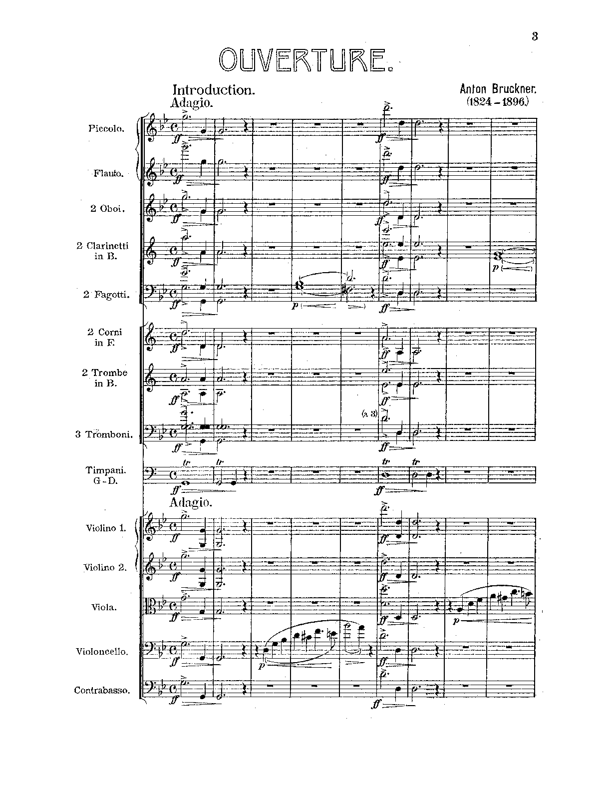Overture in G minor, WAB 98