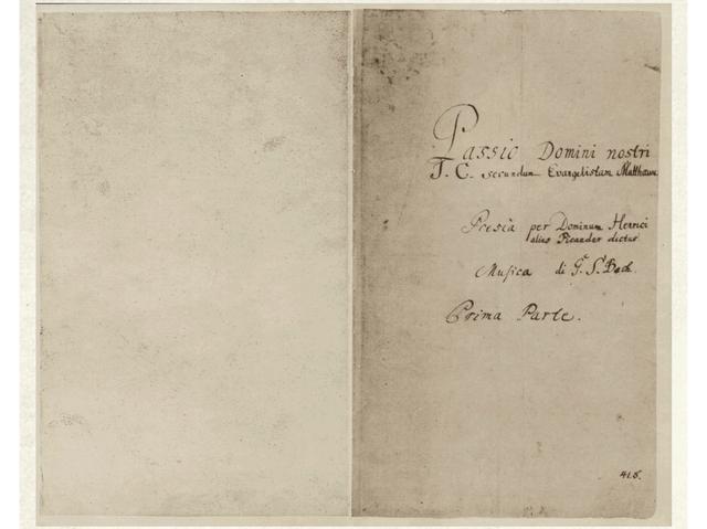 Matthäuspassion, BWV 244