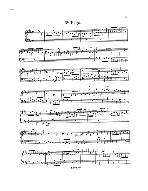 Fugue in D major, P.153
