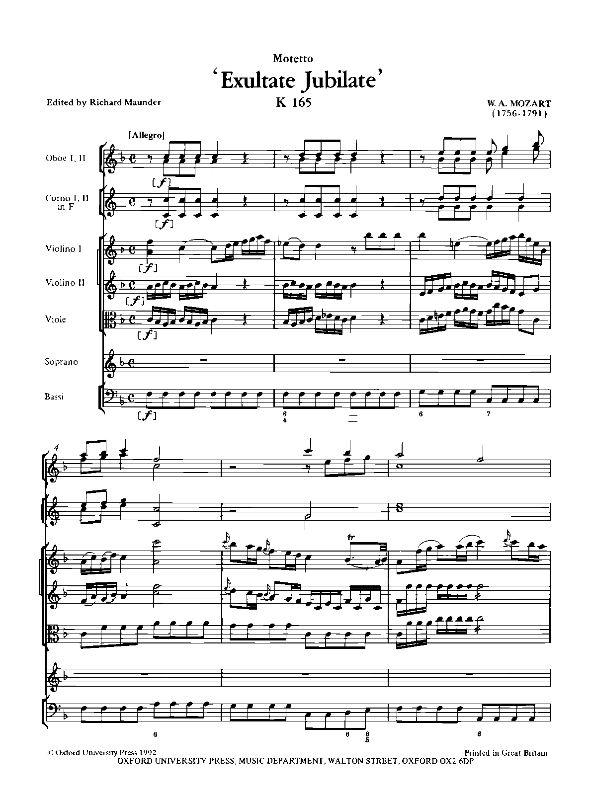 Exsultate, jubilate, K.165/158a
