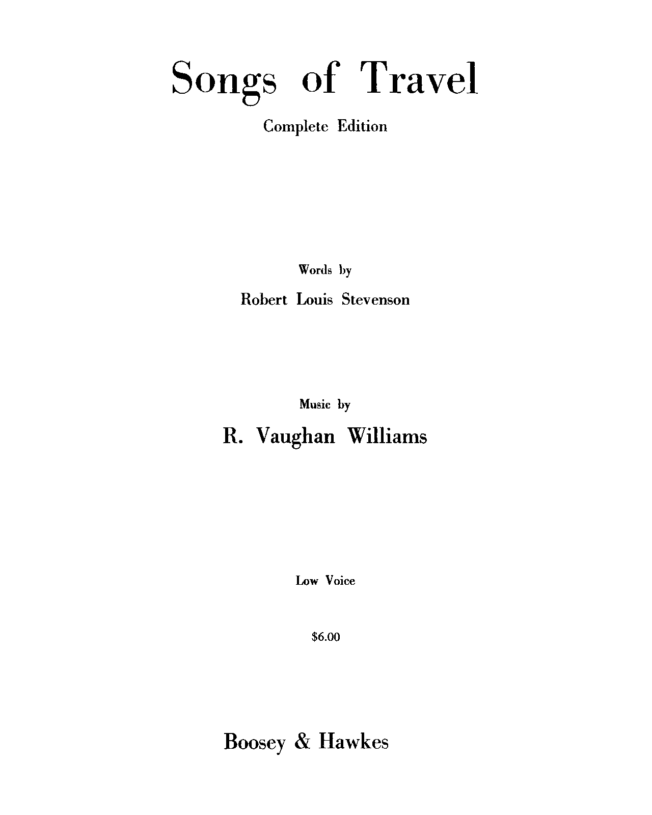 Songs of Travel