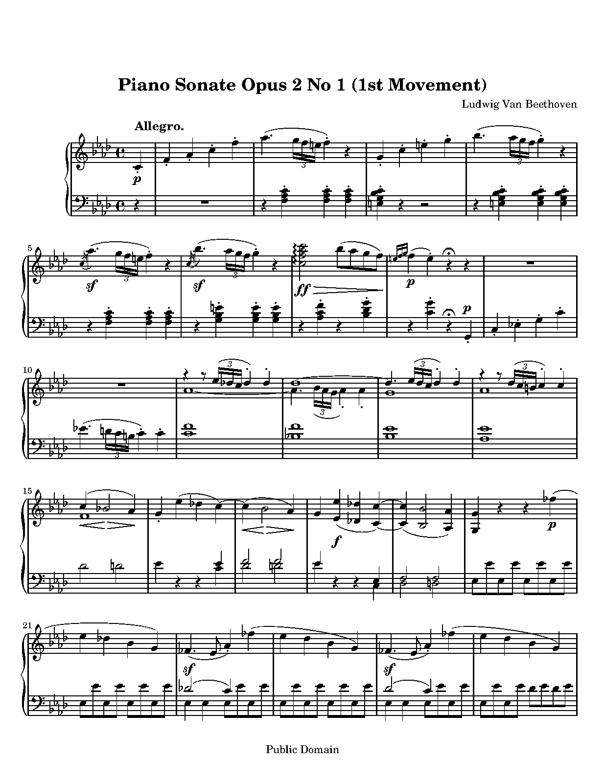 Piano Sonata No.1, Op.2 No.1