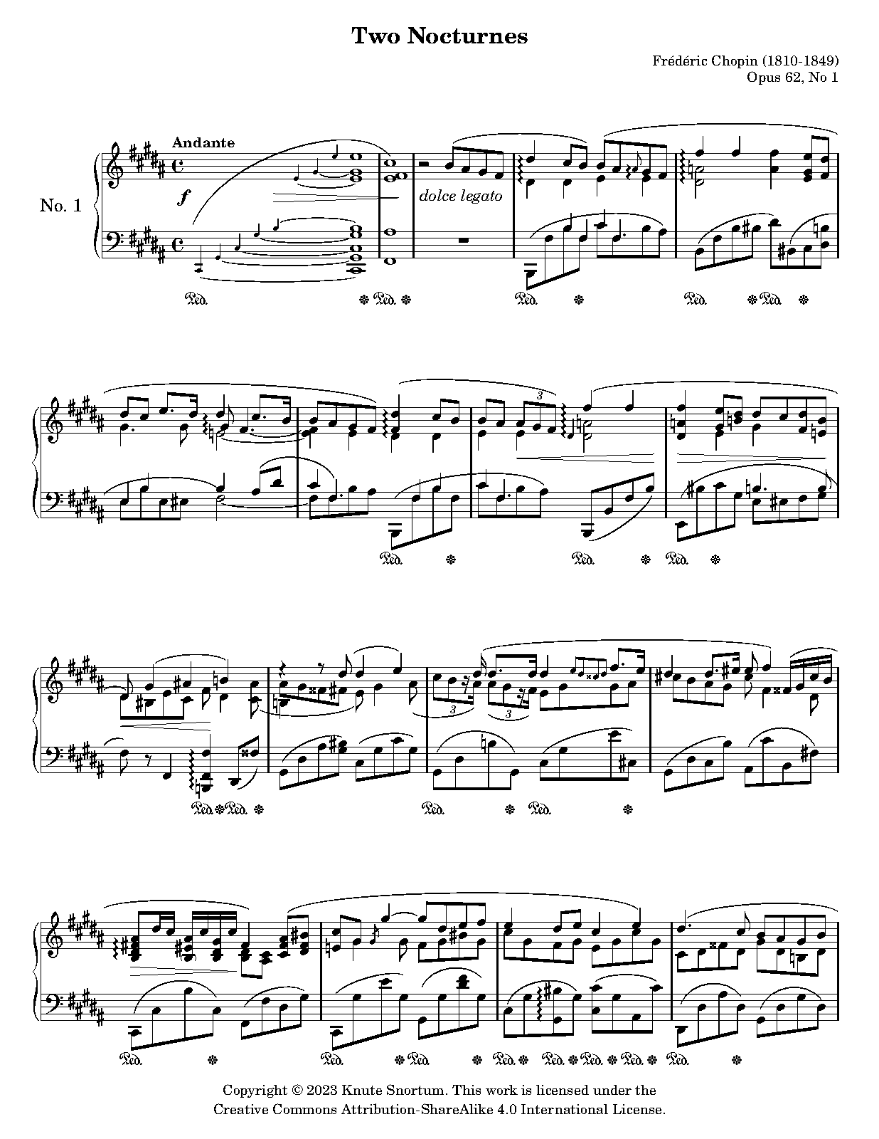 Nocturnes, Op.62
