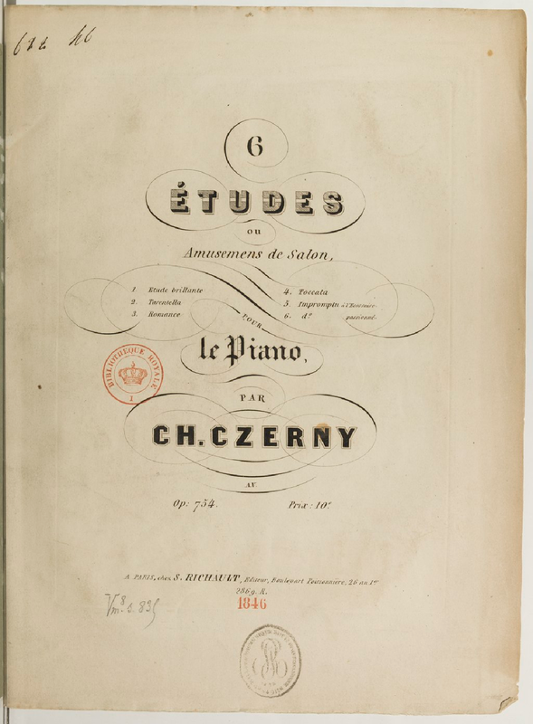 6 Études de salon, Op.754
