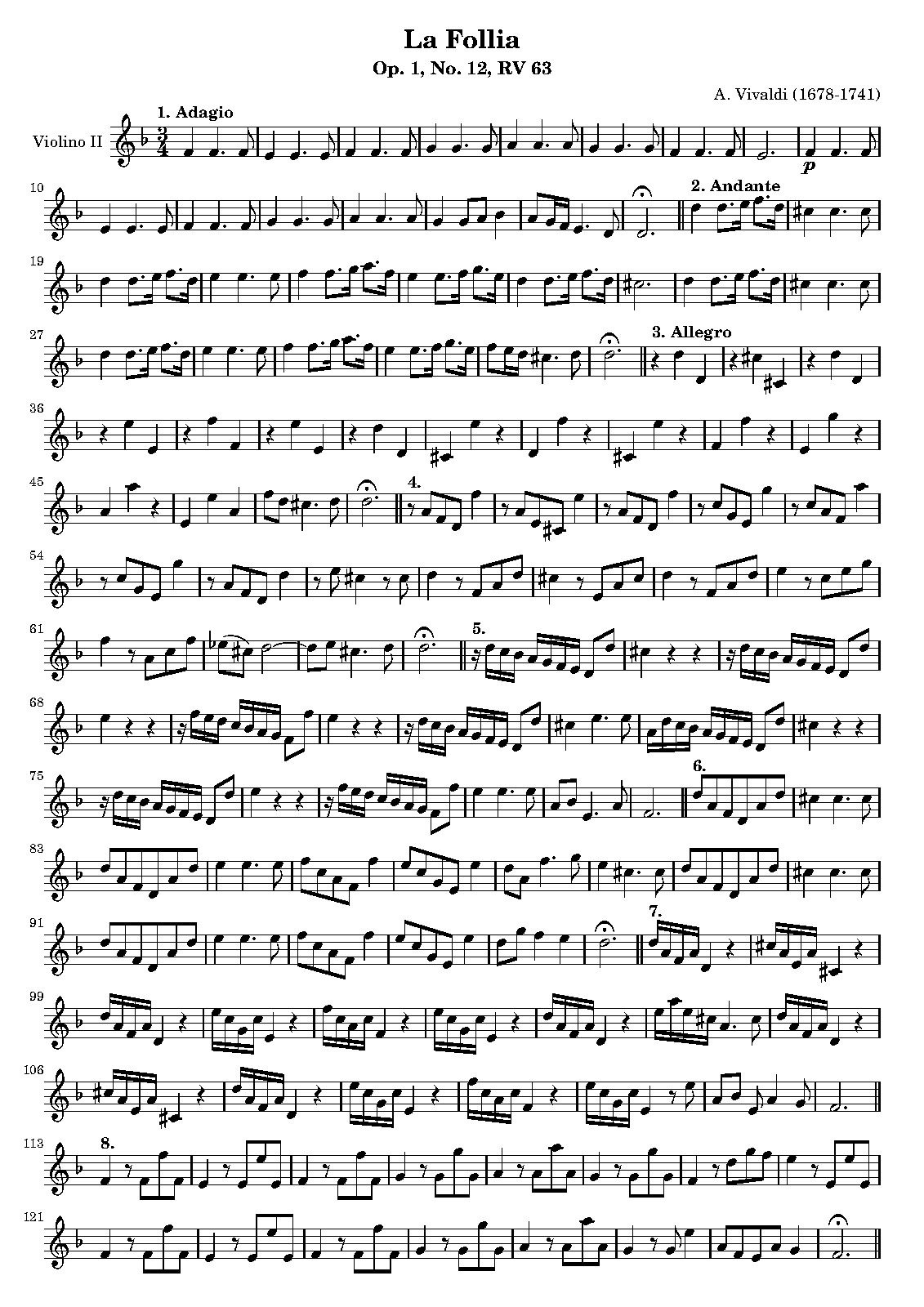 Trio Sonata in D minor, RV 63