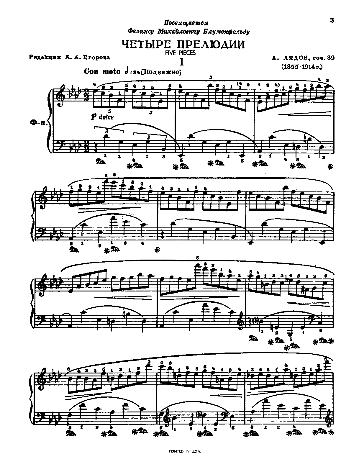 4 Preludes, Op.39