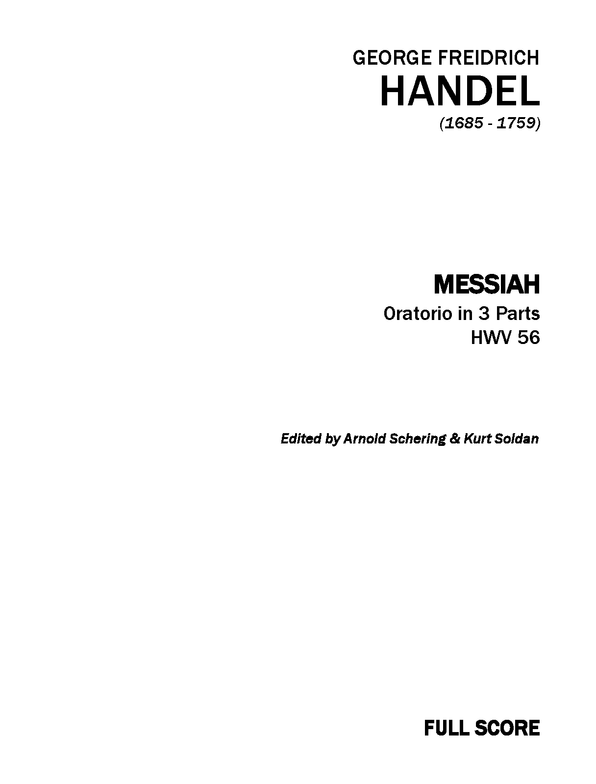 Messiah, HWV 56
