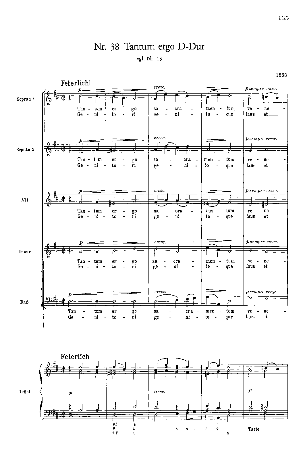 Tantum ergo, WAB 42