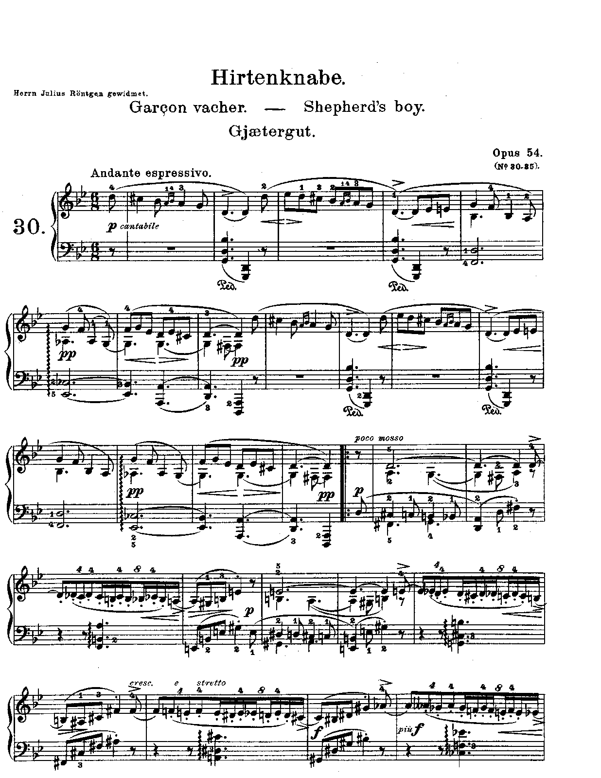 Lyric Pieces, Op.54