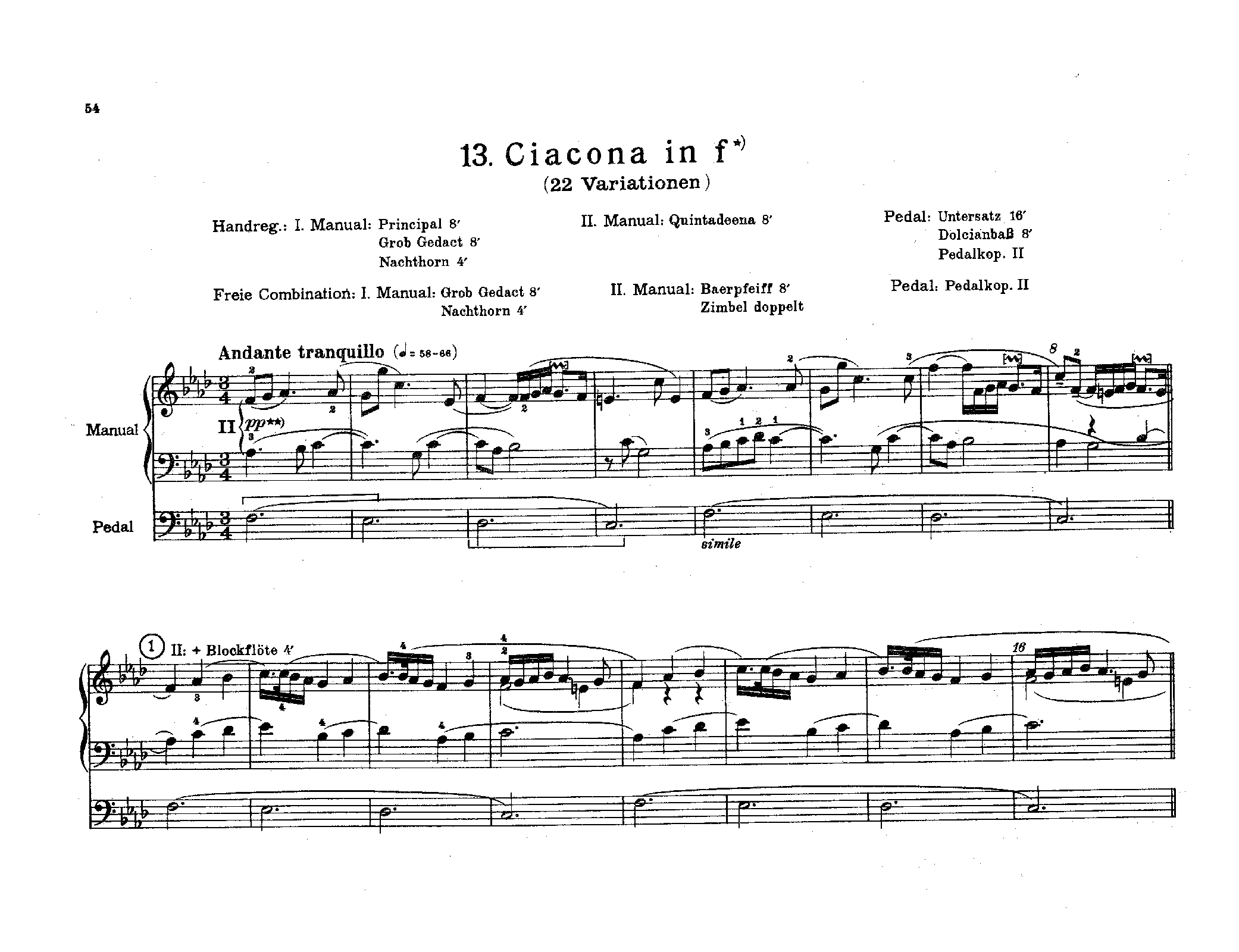 Chaconne in F minor, P.43