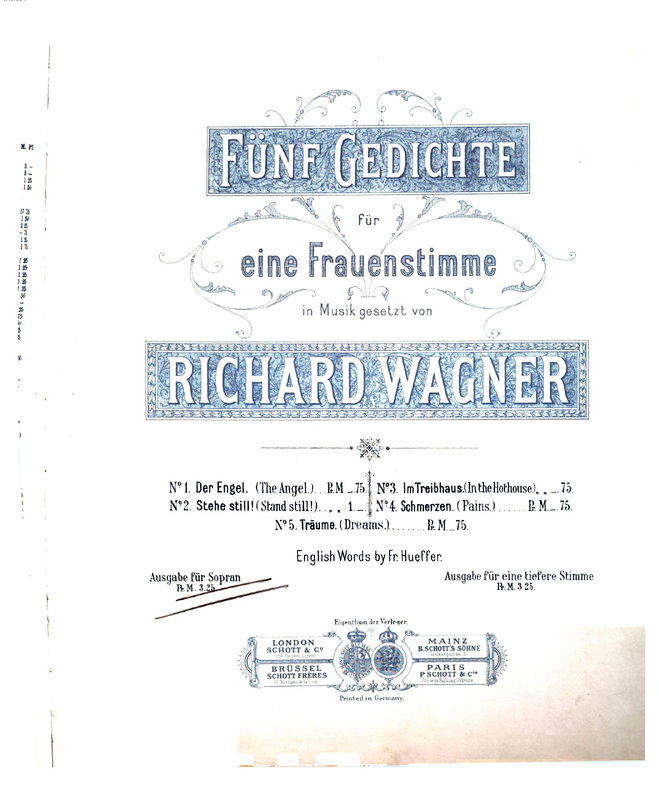 5 Gedichte für eine Frauenstimme, WWV 91