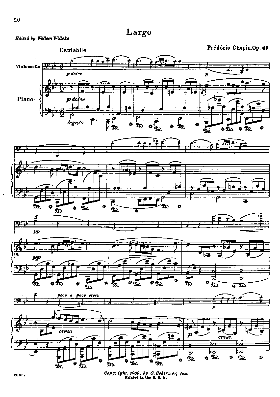 Cello Sonata, Op.65