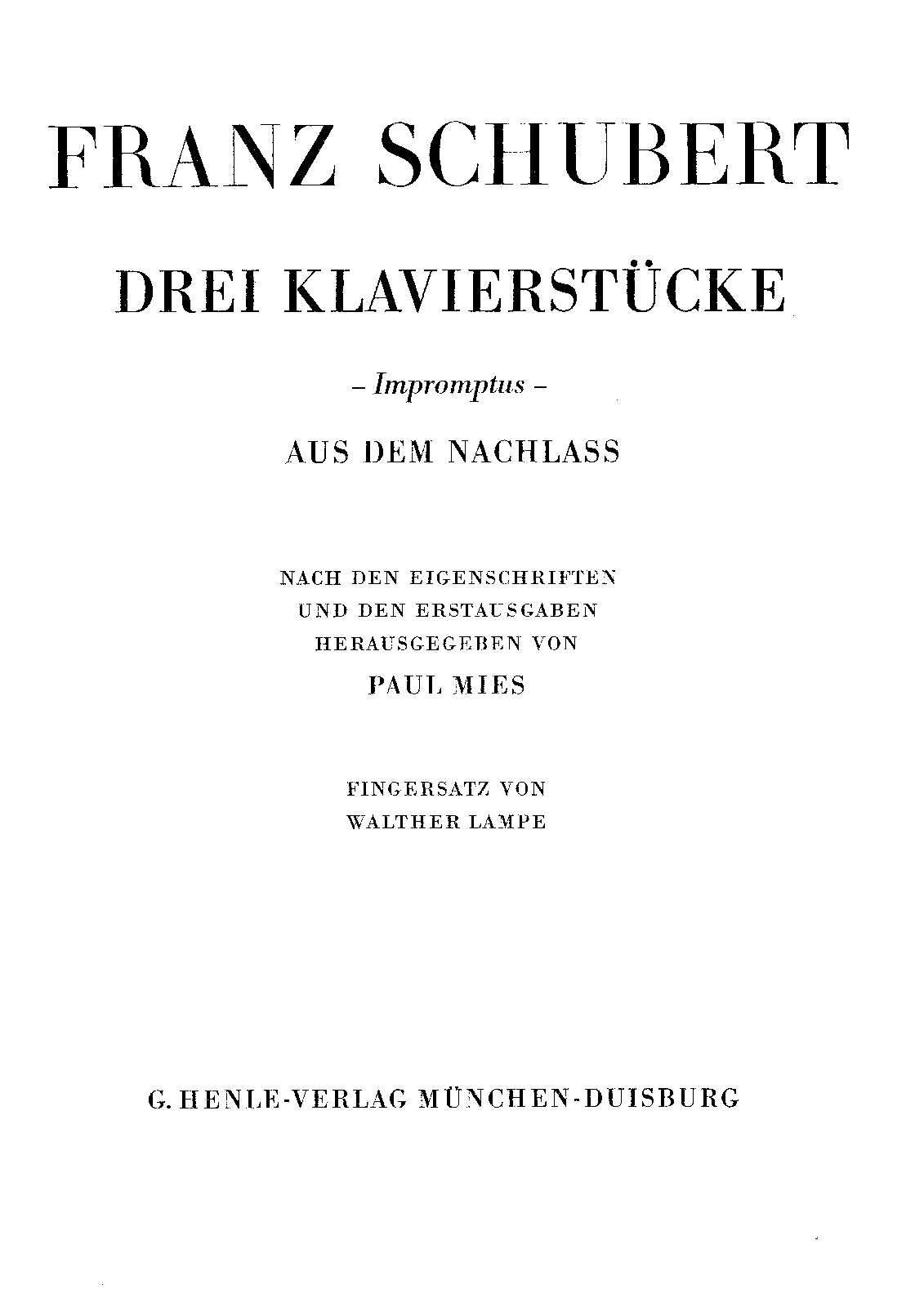 3 Klavierstücke, D.946