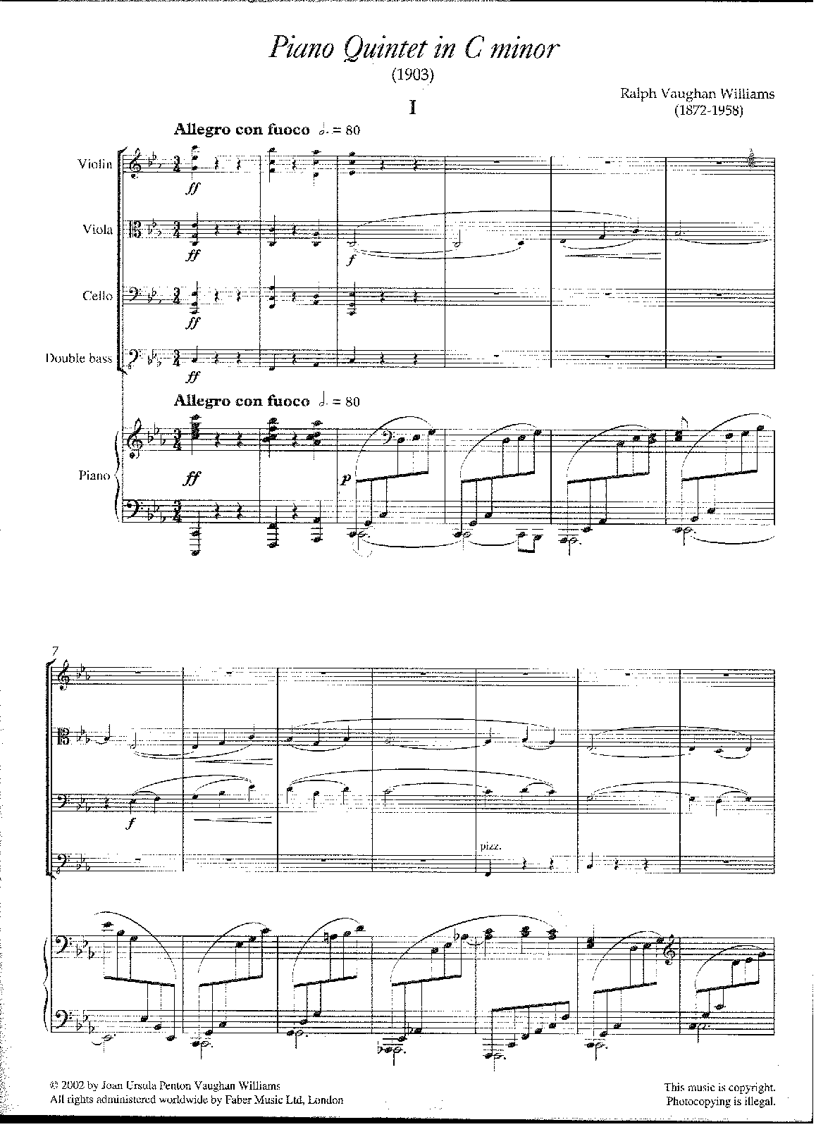 Piano Quintet in C minor