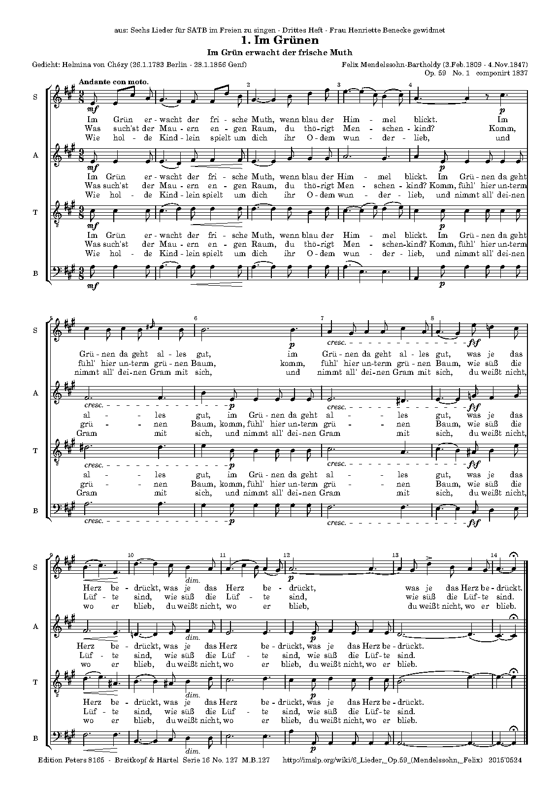 6 Lieder, Op.59
