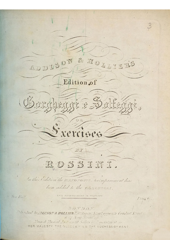 Gorgheggi e solfeggi